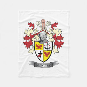 Het Wapenschild van CREST van de Familie van Fleece Deken