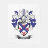 Het Wapenschild van CREST van de Familie van Fleece Deken (Voorkant)