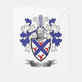 Het Wapenschild van CREST van de Familie van Fleece Deken
