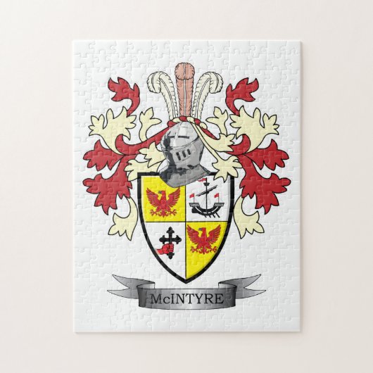 Het Wapenschild van CREST van de Familie van Legpuzzel (Verticaal)