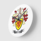 Het Wapenschild van CREST van de Familie van Ronde Klok (Hoek)