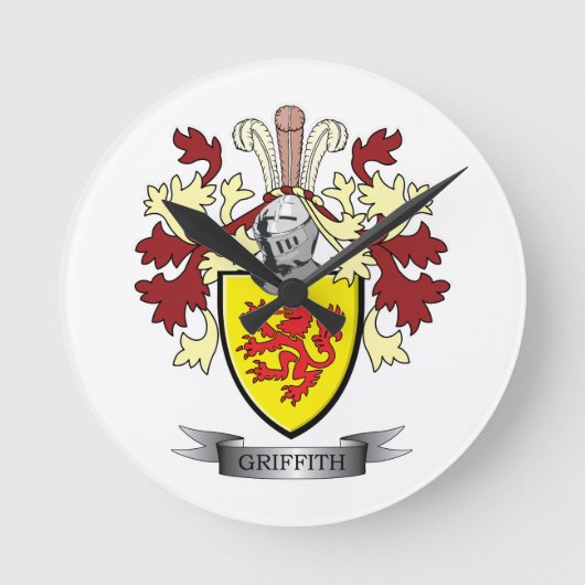 Het Wapenschild van CREST van de Familie van Ronde Klok (Voorkant)