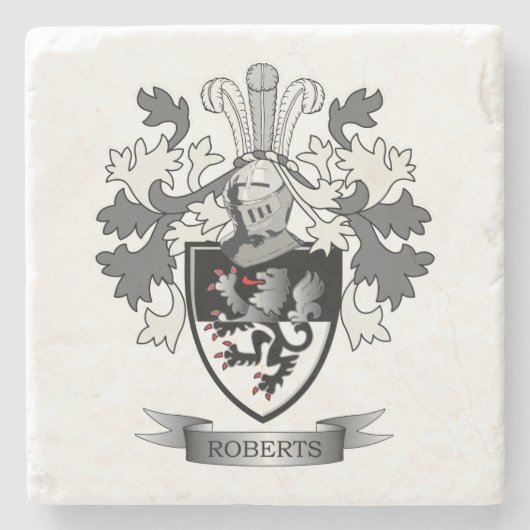Het Wapenschild van CREST van de Familie van Stenen Onderzetter (Voorkant)