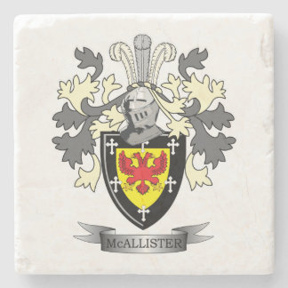 Het Wapenschild van CREST van de Familie van Stenen Onderzetter