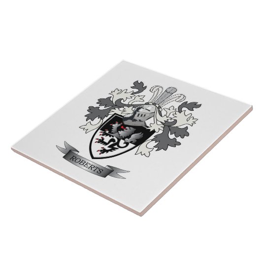 Het Wapenschild van CREST van de Familie van Tegeltje (Zijkant)