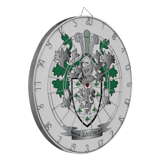 Het Wapenschild van Gallagher Dartbord (Voorkant Links)