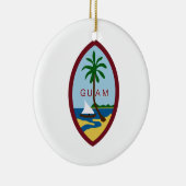 Het Wapenschild van Guam Keramisch Ornament (Rechts)