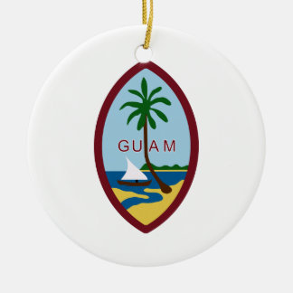 Het Wapenschild van Guam Keramisch Ornament