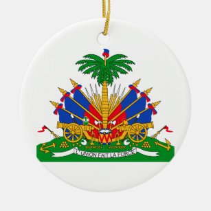 Het Wapenschild van Haïti Keramisch Ornament