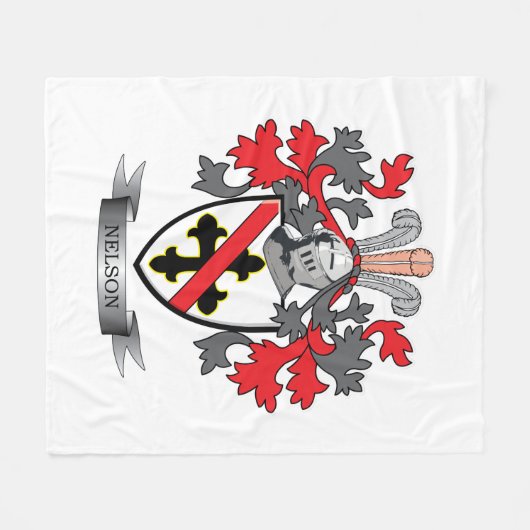Het Wapenschild van Nelson Fleece Deken (Voorkant (Horizontaal))