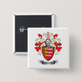 Het Wapenschild van O'Brien Vierkante Button 5,1 Cm (Voorkant /achterkant)