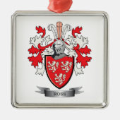 Het Wapenschild van Ross Family Crest Metalen Ornament (Voorkant)