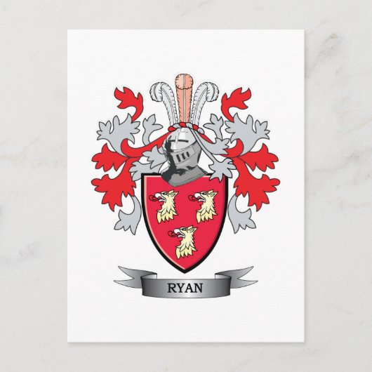 Het Wapenschild van Ryan Briefkaart (Voorkant)