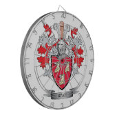 Het Wapenschild van Ryan Dartbord (Voorkant Links)