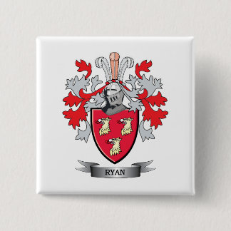 Het Wapenschild van Ryan Vierkante Button 5,1 Cm