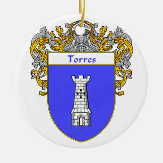 Het Wapenschild van Torres/CREST van de Familie Keramisch Ornament