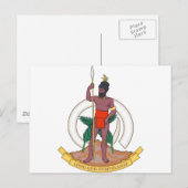 Het Wapenschild van Vanuatu Briefkaart (Voorkant / Achterkant)