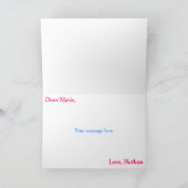 Het ware Diagram van Venn van de Liefde Feestdagen Kaart (Binnen)