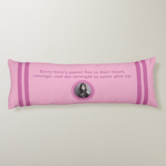 Het ware leven van een superheld versterken lichaamskussen (Achterkant)