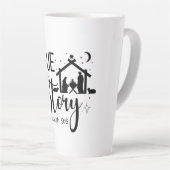 Het ware verhaal Jesaja 9:6 Kerst Latte Mok (Rechterhoek)