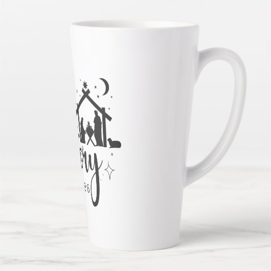 Het ware verhaal Jesaja 9:6 Kerst Latte Mok (Rechts)