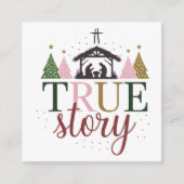 Het ware verhaal van de kerstbijbel informatiekaartje (Voorkant)