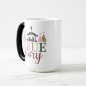 Het ware verhaal van de kerstbijbel magische mok (Voorkant links)