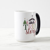 Het ware verhaal van de kerstbijbel magische mok (Voorkant rechts)