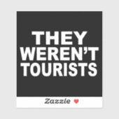Het waren geen toeristen sticker (Vel)