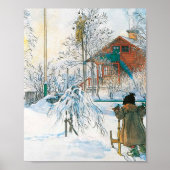 het warenhuis en de washuis door Carl Larsson Poster (Voorkant)