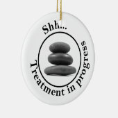 Het warme bloedbad verstoort niet keramisch ornament (Rechts)