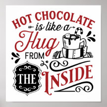 Het warme chocolade knuffel feeststation
