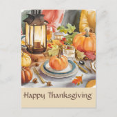 Het warme seizoen van Dankbaarheid Feest Waterverf Briefkaart (Voorkant)