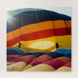 Het warmluchtballon inpakken legpuzzel