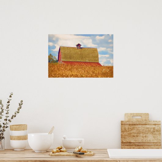 Het warmteveld poster (Keuken)