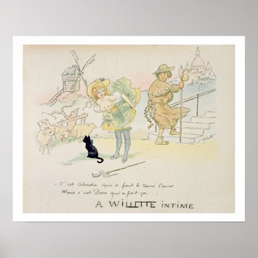 Het was Abadie die de Sacre-Coeur maakte, maar God Poster (Voorkant)