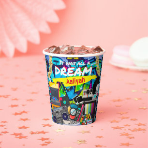 Het was allemaal een Dream 90's Hip Hop Graffiti R Papieren Bekers