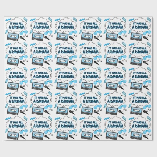 Het was allemaal een Dream Hip Hop Verjaardag of B Cadeaupapier (Vlak)