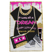 Het was allemaal een Dream Pink 90's Hip Hop Baby  Medium Cadeauzakje (Voorkant)