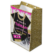 Het was allemaal een Dream Pink 90's Hip Hop Baby  Medium Cadeauzakje (Voorkant Gekanteld)
