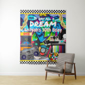 Het was allemaal een Dream Retro Hip Hop Graffiti  Wandkleed (In situ)