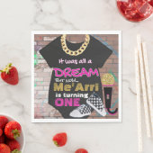 Het was allemaal een droom| 90's Pink & Gold Verja Servet (Insitu)