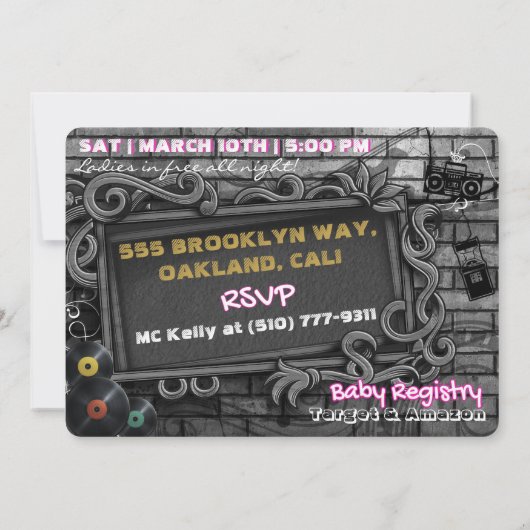 Het was allemaal een Jream| 90's Hip Hop Pink & Go Kaart (Achterkant)