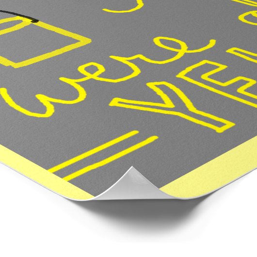 Het was allemaal geel Poster (Hoek)