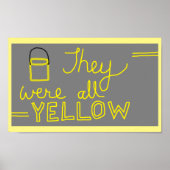 Het was allemaal geel Poster (Voorkant)