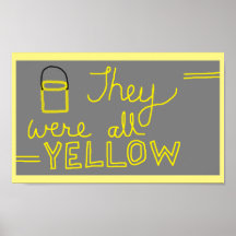 Het was allemaal geel Poster
