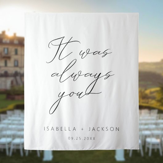 Het was altijd al jij wandkleed