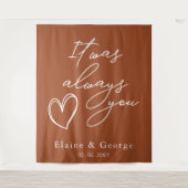 Het was altijd dat je de foto-prop-achtergrond bek wandkleed (Voorkant)