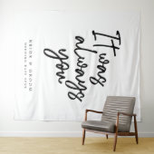 Het was altijd dat je tapestry trouwde. wandkleed (In Situ (horizontaal))