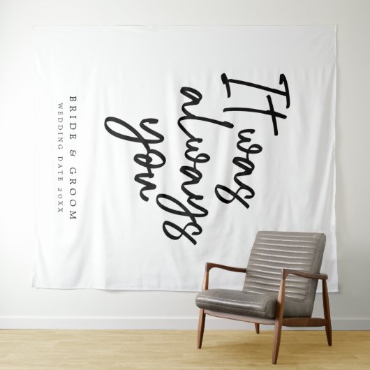 Het was altijd dat je tapestry trouwde. wandkleed (In Situ (horizontaal))